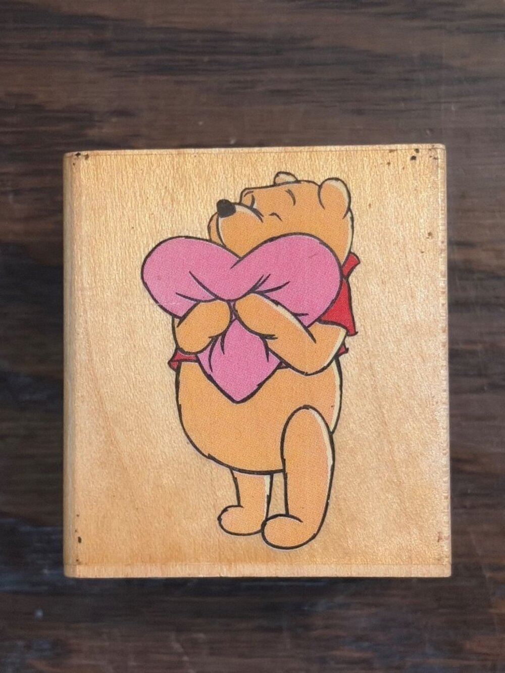 Winnie The Pooh Rubber Stamp Heart Hugs By Disney All Night Media 997-E09